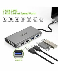 Remise 🧨 Acer 11in1 Type C Dongle Avec Fil USB 3.2 Gen 1 (3.1 Gen 1) Type-C Argent 😍 10 Remise 🧨 Acer 11in1 Type C Dongle Avec Fil USB 3.2 Gen 1 (3.1 Gen 1) Type-C Argent 😍 -Lenovo shop acer 11in1 type c dongle avec fil u 2