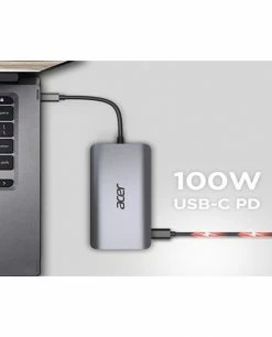 Sortie 🛒 Acer HP.DSCAB.009 Station D'accueil Avec Fil USB 3.2 Gen 1 (3.1 Gen 1) Type-C Argent ⌛ -Lenovo shop acer hp dscab 009 station d accueil 4