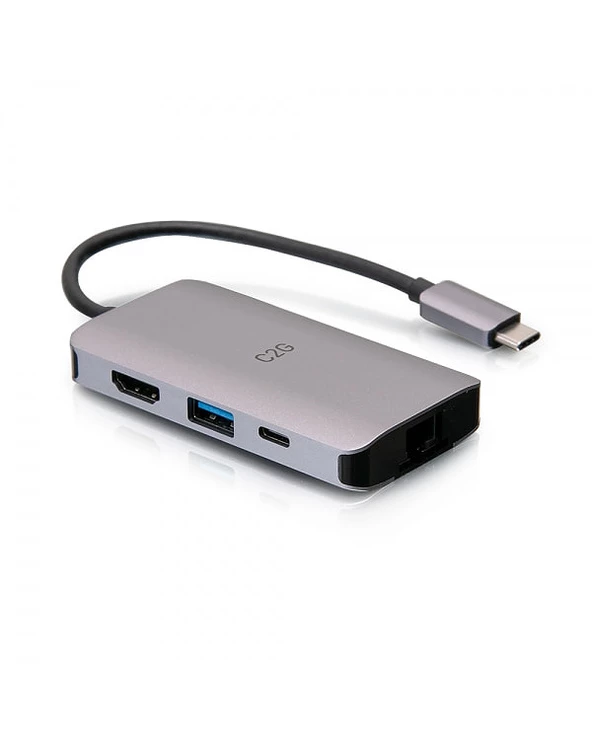 Promo 🎁 C2G Mini Station D’accueil USB-C 4 En 1 Avec HDMI, USB-A, Ethernet Et USB-C, Alimentation électrique Jusqu’à 100 W - 4K 30 Hz 🧨 5 Promo 🎁 C2G Mini Station D’accueil USB-C 4 En 1 Avec HDMI, USB-A, Ethernet Et USB-C, Alimentation électrique Jusqu’à 100 W - 4K 30 Hz 🧨 – Image 3
