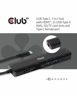 Sortie 🥰 CLUB3D CSV-1592 Station D'accueil USB 3.2 Gen 1 (3.1 Gen 1) Type-C Noir 👍 -Lenovo shop club3d csv 1592 station d accueil u 2