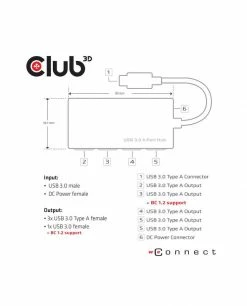 Bon marché 🎉 CLUB3D USB 3.0 Hub 4-Port With Power Adapter 🎁 12 Bon marché 🎉 CLUB3D USB 3.0 Hub 4-Port With Power Adapter 🎁 -Lenovo shop club3d usb 3 0 hub 4 port with powe 4