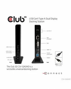 Vente flash 💯 CLUB3D USB Gen1 Type A Dual Display Docking Station 🌟 10 Vente flash 💯 CLUB3D USB Gen1 Type A Dual Display Docking Station 🌟 -Lenovo shop club3d usb gen1 type a dual display 2