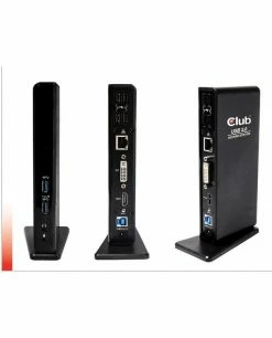 Vente flash 💯 CLUB3D USB Gen1 Type A Dual Display Docking Station 🌟