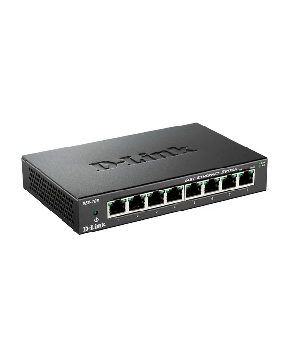 Remise 💯 D-Link DES-108 Commutateur Réseau Non-géré Fast Ethernet (10/100) Noir 😀 4 Remise 💯 D-Link DES-108 Commutateur Réseau Non-géré Fast Ethernet (10/100) Noir 😀 – Image 2