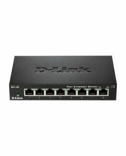 Remise 💯 D-Link DES-108 Commutateur Réseau Non-géré Fast Ethernet (10/100) Noir 😀