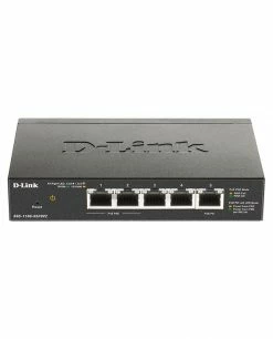Offres 🎉 D-Link DGS-1100-05PDV2 Commutateur Réseau Gigabit Ethernet (10/100/1000) Noir Connexion Ethernet, Supportant L'alimentation Via 🥰