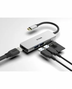 Promo 🔥 D-Link DUB-M530 Station D'accueil Avec Fil USB 3.2 Gen 1 (3.1 Gen 1) Type-C Aluminium, Noir ✔️ -Lenovo shop d link dub m530 station d accueil a 2