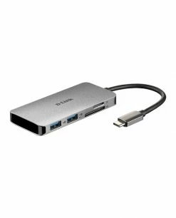 Tout neuf ⭐ D-Link DUB-M610 Station D'accueil Avec Fil USB 3.2 Gen 1 (3.1 Gen 1) Type-C Aluminium, Noir 👏