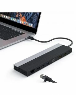 Nouveau 🎉 DLH STATION D'ACCUEIL USB-C 4K TRIPLE AFFICHAGE (DP / HDMI / VGA) 😀 -Lenovo shop dlh station d accueil usb c 4k trip 2