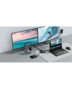 Tout neuf 🎉 HYPER HD583-GL Station D'accueil USB 3.2 Gen 1 (3.1 Gen 1) Type-C Noir ✨ -Lenovo shop hyper hd583 gl station d accueil us 2