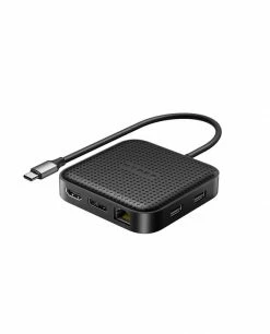 Tout neuf 🎉 HYPER HD583-GL Station D'accueil USB 3.2 Gen 1 (3.1 Gen 1) Type-C Noir ✨ -Lenovo shop hyper hd583 gl station d accueil us 3