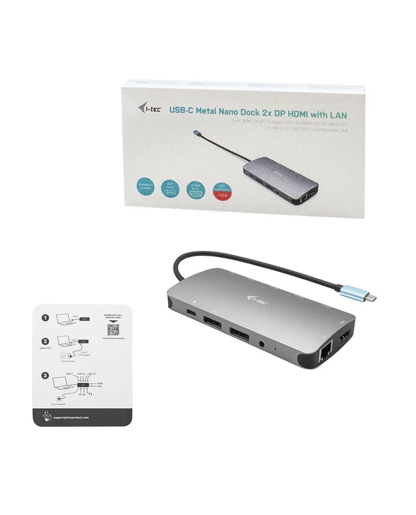Sortie ❤️ I-tec Metal USB-C Nano 3x Display Docking Station + Power Delivery 100 W ✨ 6 Sortie ❤️ I-tec Metal USB-C Nano 3x Display Docking Station + Power Delivery 100 W ✨ – Image 4