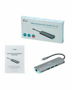 Grosses soldes 🧨 I-tec Metal USB-C Nano Docking Station 4K HDMI LAN + Power Delivery 100 W 🛒 -Lenovo shop i tec metal usb c nano docking stat 4