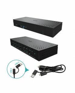 Remise 🌟 I-tec Universal USB 3.0/USB-C/Thunderbolt, Quattro 4K Display Docking Station + Power Delivery 100W ⌛