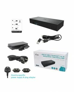 Remise 🌟 I-tec Universal USB 3.0/USB-C/Thunderbolt, Quattro 4K Display Docking Station + Power Delivery 100W ⌛ -Lenovo shop i tec universal usb 3 0 usb c thund 4