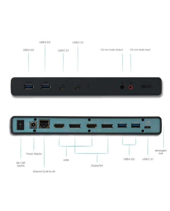 Offres 🛒 I-tec USB 3.0 / USB-C / Thunderbolt 3 Dual Display Docking Station + Power Delivery 65W 😉 6 Offres 🛒 I-tec USB 3.0 / USB-C / Thunderbolt 3 Dual Display Docking Station + Power Delivery 65W 😉 – Image 4