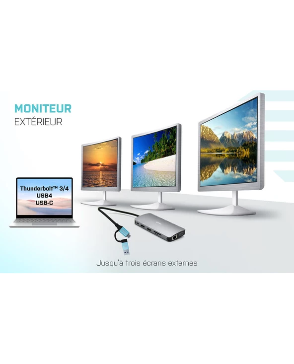 Budget 😀 I-tec USB 3.0 USB-C/Thunderbolt 3x Display Metal Nano Dock With LAN + Power Delivery 100 W 🧨 7 Budget 😀 I-tec USB 3.0 USB-C/Thunderbolt 3x Display Metal Nano Dock With LAN + Power Delivery 100 W 🧨 – Image 5