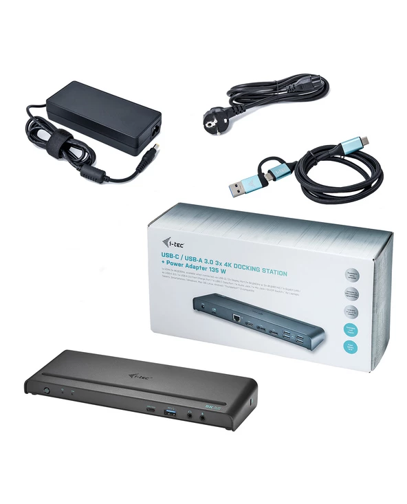 De gros 🎁 I-tec USB 3.0 / USB-C / Thunderbolt 3, 3x 4K Docking Station + Power Delivery 85W 🧨 7 De gros 🎁 I-tec USB 3.0 / USB-C / Thunderbolt 3, 3x 4K Docking Station + Power Delivery 85W 🧨 – Image 5
