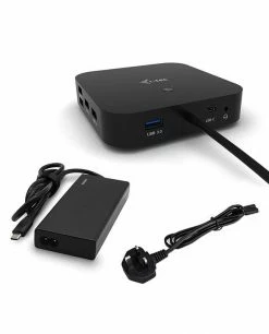 Vente flash 😍 I-tec USB-C Dual Display Docking Station With Power Delivery 65W + Universal Charger 77 W 😍