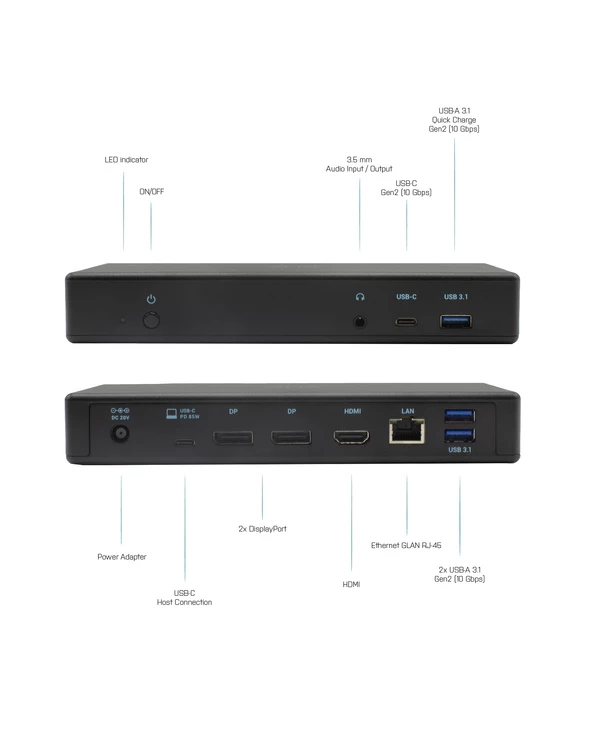 Budget 🌟 I-tec USB-C/Thunderbolt 3 Triple Display Docking Station + Power Delivery 85W ⭐ 6 Budget 🌟 I-tec USB-C/Thunderbolt 3 Triple Display Docking Station + Power Delivery 85W ⭐ – Image 4