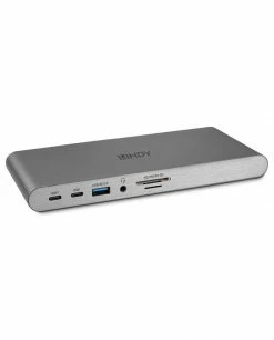 Tout neuf 😀 Lindy DST-Pro 5K Avec Fil USB 3.2 Gen 1 (3.1 Gen 1) Type-C Argent 👏