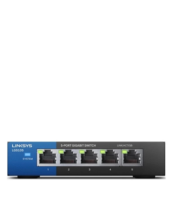 Remise 🎉 Linksys LGS105 Non-géré Gigabit Ethernet (10/100/1000) Noir, Bleu 🔔 3 Remise 🎉 Linksys LGS105 Non-géré Gigabit Ethernet (10/100/1000) Noir, Bleu 🔔