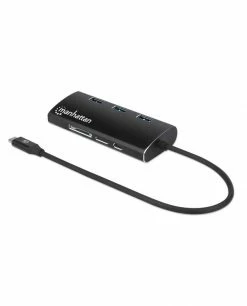 Sortie 🌟 Manhattan 152440 Hub & Concentrateur USB Type-C 800 Mbit/s Noir 🎉 -Lenovo shop manhattan 152440 hub concentrateu 1