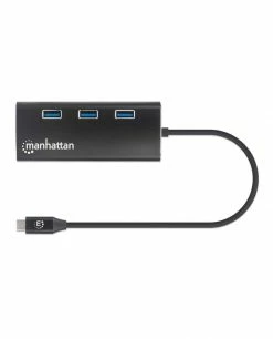 Sortie 🌟 Manhattan 152440 Hub & Concentrateur USB Type-C 800 Mbit/s Noir 🎉 -Lenovo shop manhattan 152440 hub concentrateu 4
