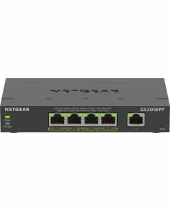 Sortie 🛒 NETGEAR 5-Port Gigabit Ethernet High-Power PoE+ Plus Switch (GS305EPP) Géré L2/L3 Gigabit Ethernet (10/100/1000) Connexion Ether 😉