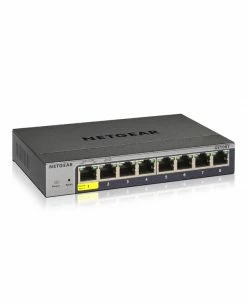Nouveau 🥰 Netgear GS108Tv3 Géré L2 Gigabit Ethernet (10/100/1000) Gris 🌟