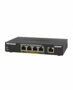 De gros 👍 Netgear GS305Pv2 Non-géré Gigabit Ethernet (10/100/1000) Connexion Ethernet, Supportant L'alimentation Via Ce Port (PoE) Noir ✨
