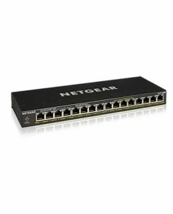Meilleur prix 🔥 Netgear GS316PP Non-géré Gigabit Ethernet (10/100/1000) Noir Connexion Ethernet, Supportant L'alimentation Via Ce Port (PoE) 🧨