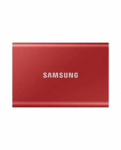 Promo 😀 Samsung Portable SSD T7 500 Go Rouge 👍