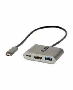 Le moins cher 🛒 StarTech.com CDP2HDUACP2 Station D'accueil Avec Fil USB 3.2 Gen 1 (3.1 Gen 1) Type-C Gris 👏