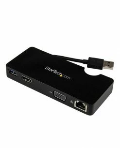 Budget ⭐ StarTech.com Mini Station D’accueil USB 3.0 Universelle Pour Ordinateur Portable Avec HDMI Ou VGA, Gigabit Ethernet, USB 3.0 🤩