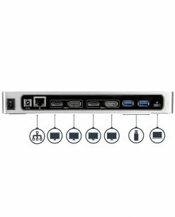 Acheter ✨ StarTech.com Station D'Accueil Double Écran 4K60Hz DisplayPort Et HDMI - Dock USB-C Et USB-A - Dock USB 3.0 Pour PC Portables US ⭐ -Lenovo shop startech com station d accueil doub 4