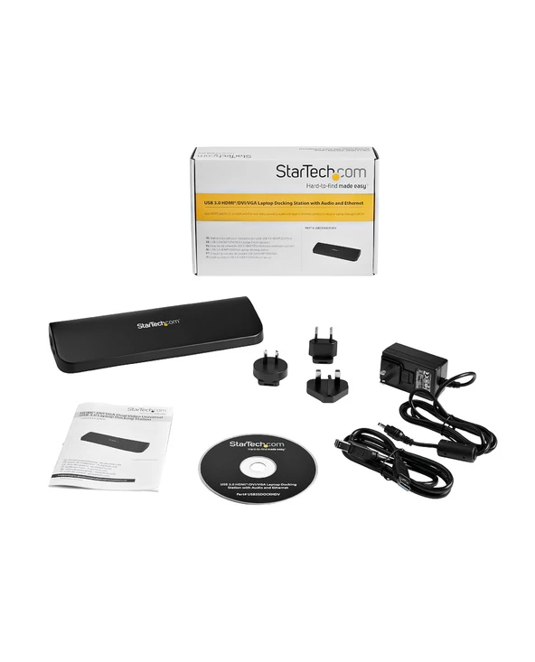 Offres 👍 StarTech.com Station D'accueil USB 3.0 Universelle Double Affichage Pour PC Portable - HDMI Et DVI / VGA Avec GbE Et Audio ❤️ 8 Offres 👍 StarTech.com Station D'accueil USB 3.0 Universelle Double Affichage Pour PC Portable - HDMI Et DVI / VGA Avec GbE Et Audio ❤️ – Image 6