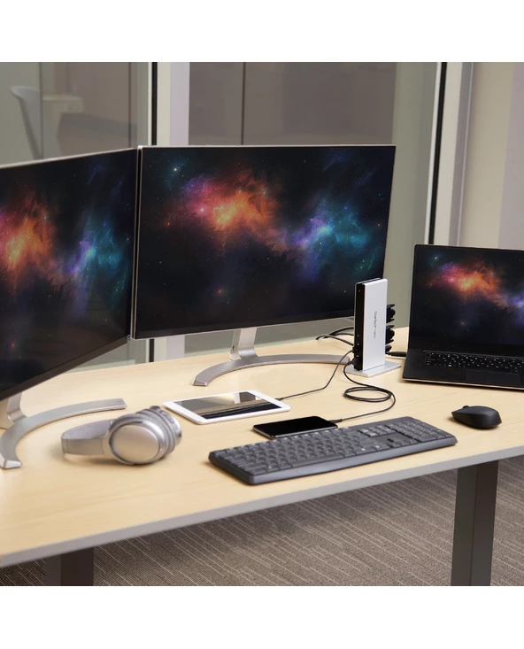 Tout neuf 👏 StarTech.com Station D'accueil USB 3.0 Double Affichage DVI Pour PC Portable Avec GbE Et Adaptateurs HDMI / VGA 💯 7 Tout neuf 👏 StarTech.com Station D'accueil USB 3.0 Double Affichage DVI Pour PC Portable Avec GbE Et Adaptateurs HDMI / VGA 💯 – Image 5
