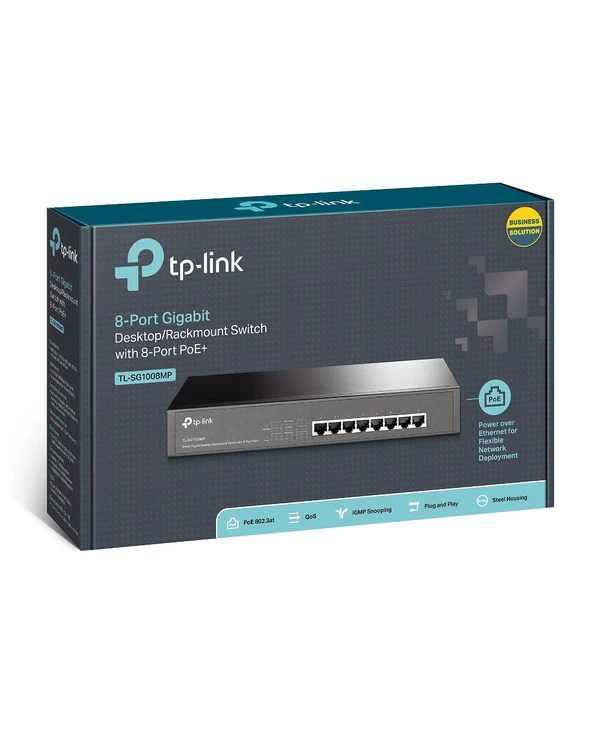 Meilleure vente ⭐ TP-LINK TL-SG1008MP Commutateur Réseau Non-géré Gigabit Ethernet (10/100/1000) Connexion Ethernet, Supportant L'alimentation Via 🔔 6 Meilleure vente ⭐ TP-LINK TL-SG1008MP Commutateur Réseau Non-géré Gigabit Ethernet (10/100/1000) Connexion Ethernet, Supportant L'alimentation Via 🔔 – Image 4
