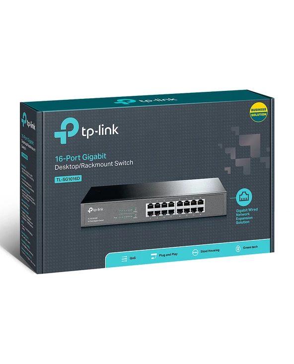 Sortie ✨ TP-LINK TL-SG1016D Commutateur Réseau Géré L2 Gigabit Ethernet (10/100/1000) Noir ???? 6 Sortie ✨ TP-LINK TL-SG1016D Commutateur Réseau Géré L2 Gigabit Ethernet (10/100/1000) Noir ???? – Image 4