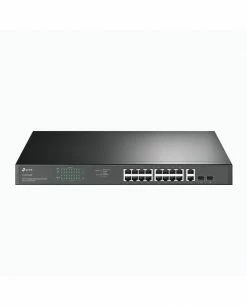 Vente flash ⭐ TP-LINK TL-SG1218MP Commutateur Réseau Fast Ethernet (10/100) Noir Connexion Ethernet, Supportant L'alimentation Via Ce Port (Po 😀