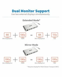 Le moins cher ???? Tripp Lite U442-DOCK1 Station D'accueil Avec Fil USB 3.2 Gen 1 (3.1 Gen 1) Type-C Argent ???? -Lenovo shop tripp lite u442 dock1 station d acc 2