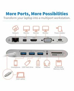 Le moins cher ???? Tripp Lite U442-DOCK1 Station D'accueil Avec Fil USB 3.2 Gen 1 (3.1 Gen 1) Type-C Argent ???? -Lenovo shop tripp lite u442 dock1 station d acc 3