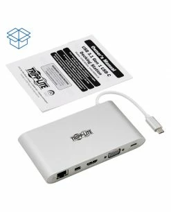 Le moins cher ???? Tripp Lite U442-DOCK1 Station D'accueil Avec Fil USB 3.2 Gen 1 (3.1 Gen 1) Type-C Argent ???? -Lenovo shop tripp lite u442 dock1 station d acc 5