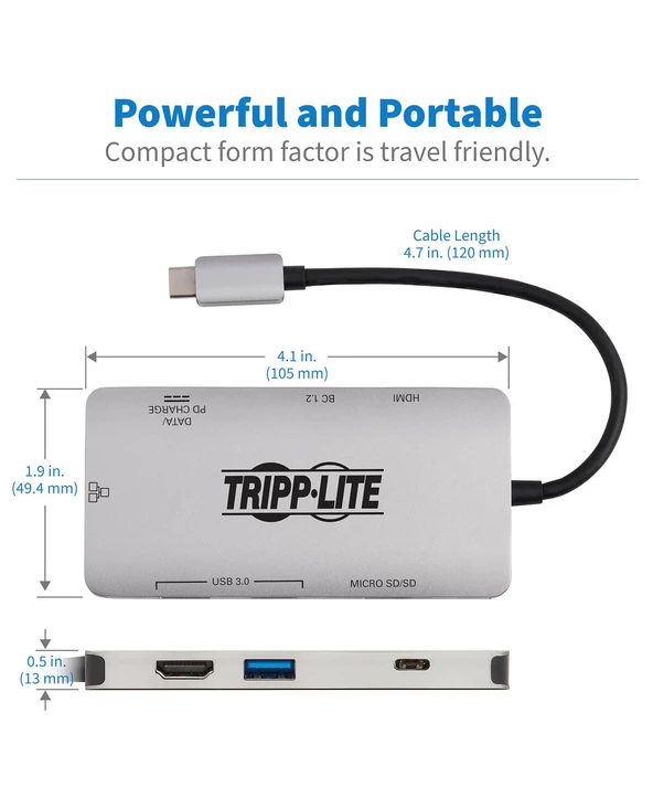 Le moins cher ❤️ Tripp Lite U442-DOCK5-GY Station D'accueil Avec Fil USB 3.2 Gen 1 (3.1 Gen 1) Type-C Gris 😉 6 Le moins cher ❤️ Tripp Lite U442-DOCK5-GY Station D'accueil Avec Fil USB 3.2 Gen 1 (3.1 Gen 1) Type-C Gris 😉 – Image 4
