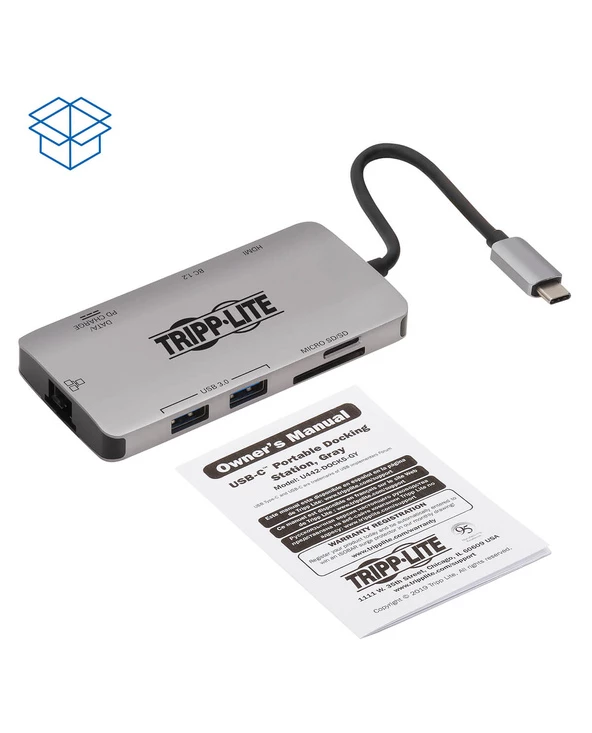 Le moins cher ❤️ Tripp Lite U442-DOCK5-GY Station D'accueil Avec Fil USB 3.2 Gen 1 (3.1 Gen 1) Type-C Gris 😉 8 Le moins cher ❤️ Tripp Lite U442-DOCK5-GY Station D'accueil Avec Fil USB 3.2 Gen 1 (3.1 Gen 1) Type-C Gris 😉 – Image 6