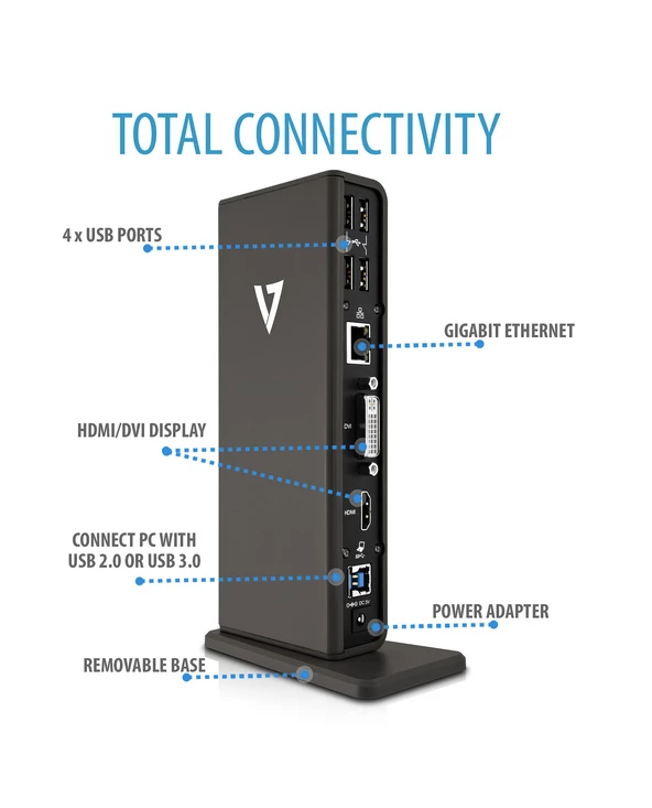 Sortie 🤩 V7 Station D'accueil Universelle USB 3.0 😀 7 Sortie 🤩 V7 Station D'accueil Universelle USB 3.0 😀 – Image 5