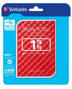 Nouveau ???? Verbatim Disque Dur Portable USB Store 'n' Go 3.0, 1 To - Rouge ???? -Lenovo shop verbatim disque dur portable usb st 7