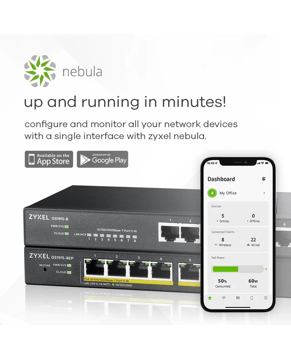 Sortie ✨ Zyxel GS1915-8 Géré L2 Gigabit Ethernet (10/100/1000) Noir ❤️ 8 Sortie ✨ Zyxel GS1915-8 Géré L2 Gigabit Ethernet (10/100/1000) Noir ❤️ – Image 6